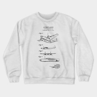 AIRPLANE patent Crewneck Sweatshirt